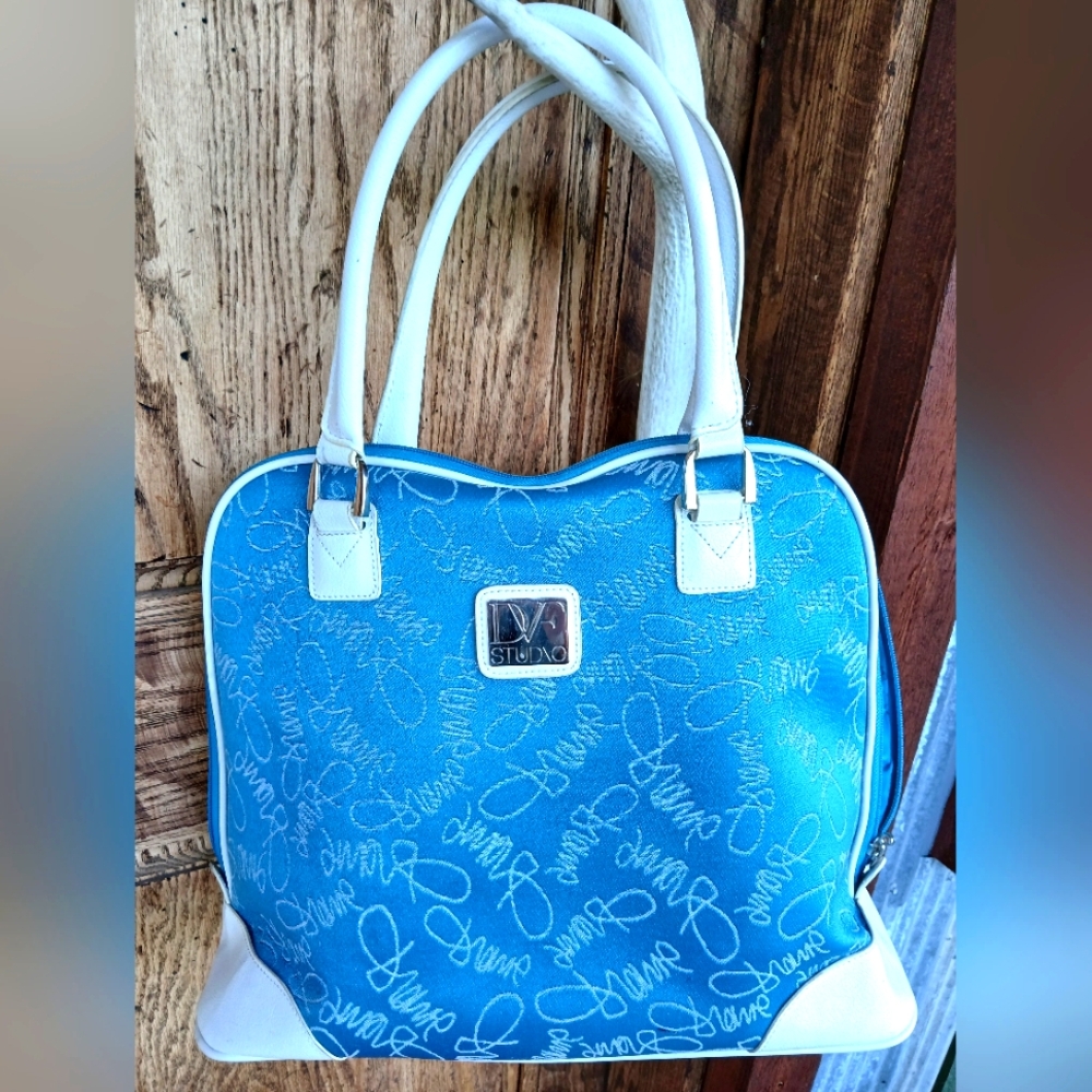 Diane Von FURSTENBERG DVF Jacquard Signature Travel Weekend Carry On Bag